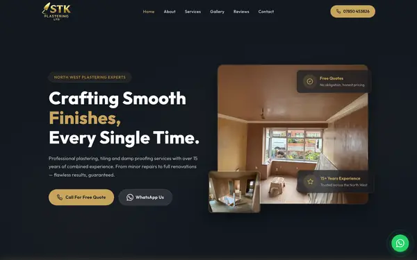 STK Plastering website