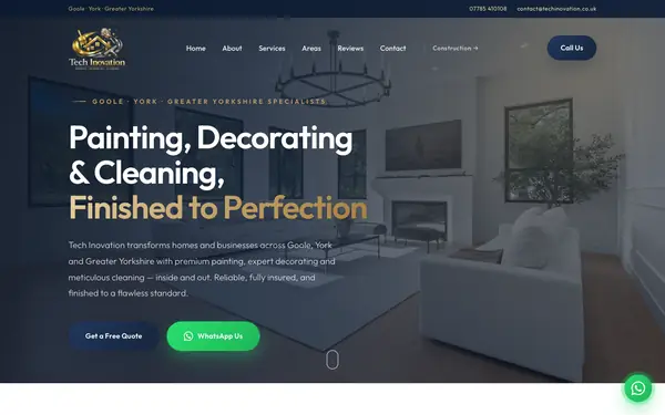 Screenshot of Tech Inovation website